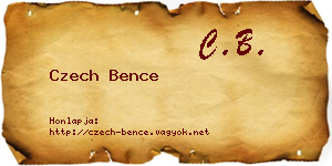 Czech Bence névjegykártya